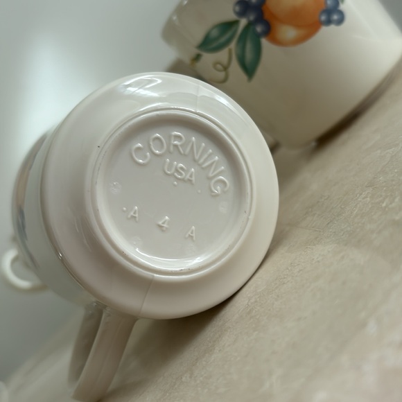 Corelle Corning USA Stoneware Abundance Series set of 6 coffee cups mugs - Picture 9 of 13